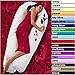 12FT COMFORT/MATERNITY / PREGNANCY BODY U PILLOW WITH CASE (VARIOUS COLOURS AVAILABLE) (Mint Green)