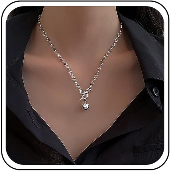 Yheakne Punk Layered Toggle Collier Choker Gold Paperclip