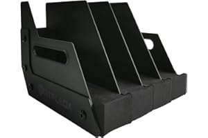 ATFLBOX Pistola Revolver Arma da fuoco Supporto per rastrelliera per pistola, adatto a 4-8 pistole da cross, schiuma imbottita per protezione, accessori per l'immagazzinamento dell'armadietto della (4slot)