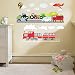 Shopisfy Children's Toddlers Self Adhesive Vinyl Wall Stickers Nursery Décor Decal Art - Transport