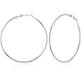 Women's Earrings Hoop Earrings 70mm Oversized Earrings Hypoallergenic Large Hoop Earrings Suitable For Ladies And Girls