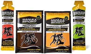 Manuka Sport Gels &amp; Drinks - Sample Pack for Energy, Hydration and Recovery