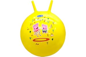 DQB DeQUBE Ballon de Saut Gonflable Peppa Pig-Diamètre 45 cm (Deqube 920D00055) Jaune
