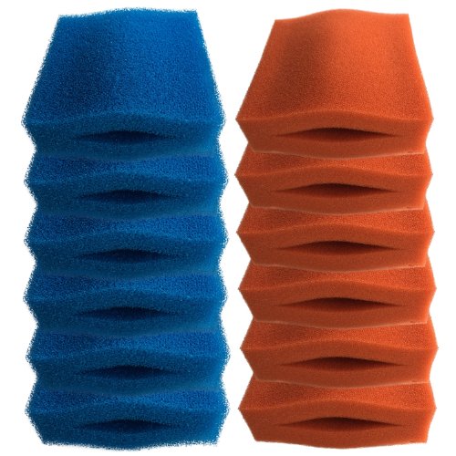 Finest-FiltersOase Biotec 5/10/30 Replacement Filter Foam Set (6 x Blue Coarse and 6 x Red Fine Foams)
