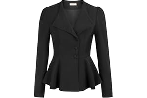 Belle Poque Jacke Damen Mittelalter Langarm Reverskragen mit Rüschensaum Mantel Anzug Blazer Vintage