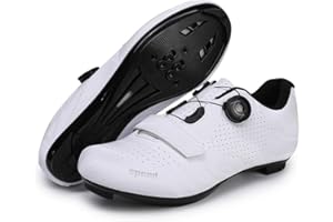 Treer Cycling Shoes Mens Womens, Road Bikes Mountain Bikes Cycle Trainers Shoes with SPD Cleats Outdoor Unisex Men Lady Spin Bike for Indoor, 4.5 UK-10 UK