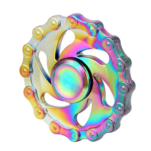 Preisvergleich Produktbild BZLine® Hände Spinner, Regenbogen Runde Hand Spinner Fidget Toys, Stress Reduzierstück