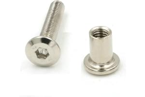 KIDSNADO VEDA 10 szt. stal nierdzewna M6 x 15 mm kuchnia sypialnia szafka do szafki sześcienne śruby złącze