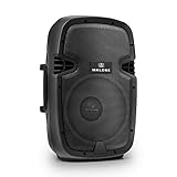 PRAKTISCH: Das strapazierfähige ABS-Gehäuse schützt die PA-Box vor physikalischen Einwirkungen und empfiehlt das Gerät zur Nutzung im Rahmen von Outdoor-Veranstaltungen. Das Produktdesign mit Tragegriffen flexibilisiert den Einsatzbereich der Malone-Box.