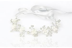 Bottega della Principessa-Bandeau Cheveux Fille Communion-Serre Tete Fille Ceremonie-Diademe Comunion-Accessoires Cheveux Fille Ceremonie