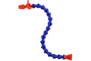 ChgImposs Manguera flexible de tubo de refrigerante de aceite de agua de 1/4", boquilla plana ajustable tubo de enfriamiento de plástico con interruptor para máquina CNC/fresado/torno