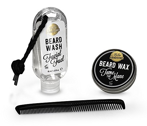 NPW Men's Beard Grooming Gift Set - Hello Handsome Beard Grooming Kit For Men - Image 2