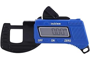 ATYHAO Medidor de Espesor Digital Medidor Probador Micrómetro Rango Calibrador Medidor Anchura Medida Herramientas Pantalla digital 0-12 mm