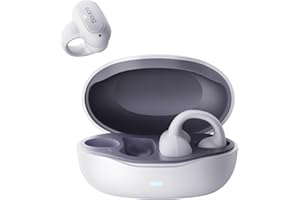 SANAG Ohrring, kabellose Ohrhörer, Bluetooth 5.3, mit Ladehülle, offene Ohr-Kopfhörer, kompatibel mit iPhone/Samsung-Handy für Männer, Frauen und Kinder (Weiß)