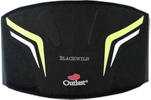 BLACKWILD THE RIDER'S SKIN BLACKWILD - Cintura renale per moto, da uomo e da donna, con controllo della temperatura, con supporto lombare