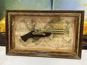 Anmol Creation Vintage Gun in Mounted Frame (21