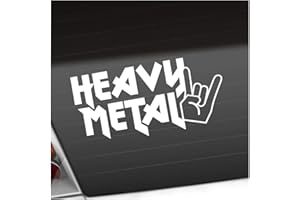 ‎KIWISTAR Autoaufkleber - Heavy Metal Hardcore Trash Drums Aufkleber für Auto, Laptop, Fahrrad, LKW, Motorrad mehrfarbig JDM Decal Racing