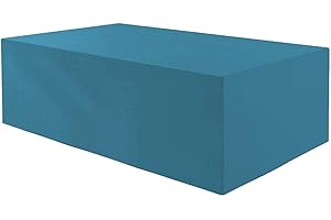 Planesium Housse pour Table de Jardin, Housse de Protection Bâche Imperméable pour Meubles Jardin et Hivernage Mobilier Salon de Jardin 575g/m 240cm x 200cm x 95cm Turquoise