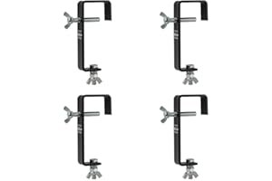SHOWTEC 4 x Black 50mm Hook G Clamp Lighting Support Truss Theatre Disco DJ Rigging