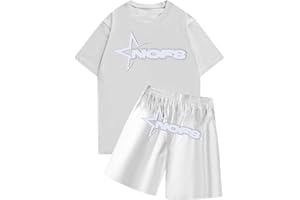 BFTHWY Chándal Nofs para Hombre Camiseta Corta de Verano con Pantalones Cortos con Logotipo Conjunto Estampado Trapstar chándal Trapstar Unisex de Verano