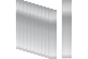 Swpeet 10 st 304 rostfritt stål pinne kit, 30 cm (bredd) x 15 cm (längd) x 0,002 tum (tjock) metall pinne ränder tunn metall