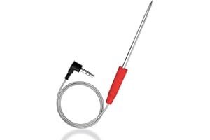 FULKUED Meat Thermometer,Bbq Meat Probe Air Temperature Thermometer Probe Replacement Compatible with Ninja Ninja OG700 Smart XL 7-in-1 Indoor Grill & Air Fryer Stainless Steel Thermometer Meat Probe