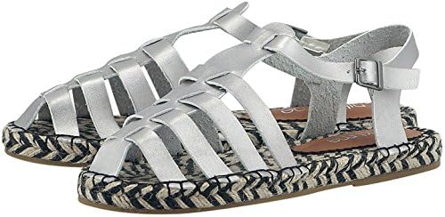 NIKKI ME Women's Women's Silver Ancient Greek Sandals In Size 37 Silver
