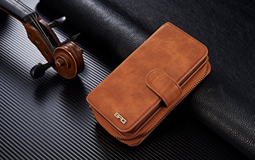 Galaxy S8 H  lle  Lively Life PU Leder Wallet H  lle Multifunktions Abnehmbare Rei  verschluss Schutzh  lle Flip Case Cover mit Kartenf  cher Card Slo