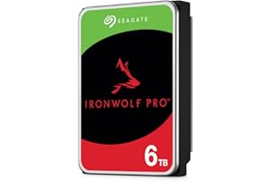 ‎SEAGATE Seagate IronWolf Pro, NAS interne Festplatte 6TB, HDD, 3.5 Zoll, 7200 U/Min, CMR, 256 MB Cache, SATA 6GB/s, silber, inkl. 3 Jahre Rescue Service, Modellnr.: ST6000NE000