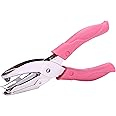 Yansanido 1/4 Inch Small Mini Tiny Star Shaped Hole Paper Punch Puncher with Pink Soft Handheld Grip for DIY Craft Paper Tags Clothing Ticket Scrapbook Tool (Star 1/4 inch)