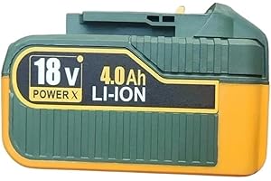 OTURLICC Batería de 18 V y 4000 mAh Compatible con TECCPO MLK5X-1104 HS40 2104N, Sierra eléctrica, Amoladora de Pernos y Herramienta eléctrica.