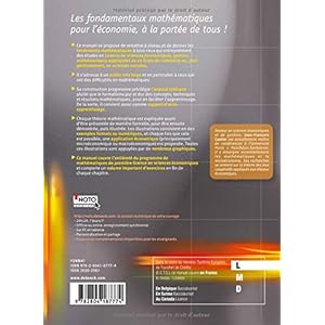 Fondements mathématiques pour l'économie et la gestion