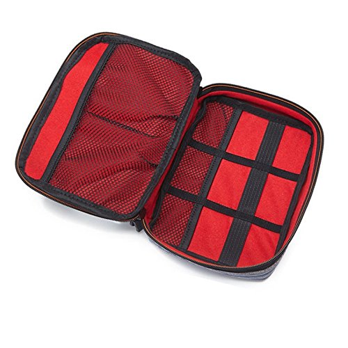 ITraveller Mehrfachfunktion Universal Travel Tragen Tragbarer Organizer-Kasten-Beutel-Kasten-Abdeckung für kleine Elektronik-Zubehör, USB-Kabel, Festplatte, Energien-Bank, Power Adaptor Medium - 4