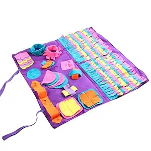 vocheer Dog Snuffle Mat, Dog Feeding Mat Small/Large Dog Training Pad Pet Nose Work Blanket Non Slip Pet Activity Mat for Foraging Skill, Stress Release