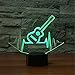 Produktbild Leuchten für Kinder/ Beat Gitarre Modellierung 3D Nachtlicht 7 Farben Ändern LED Tischlampe Kinder Geschenke Musik Instrument Decor Schlaf Licht