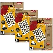 Desmat Glossy Photo Paper For Inkjet Printers A4 Size, 3x20=60 Sheets, 180gsm