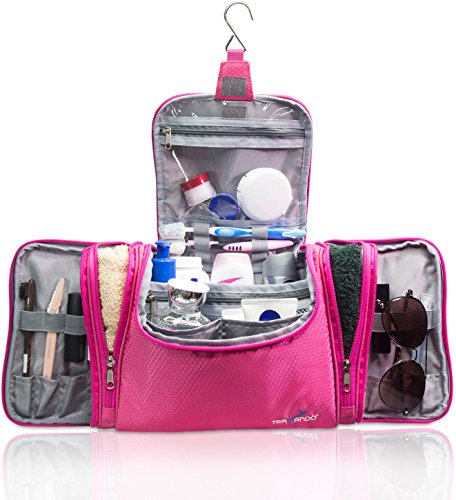 Travando ® Premium XXL Kulturbeutel zum Aufhängen | Extra Große Kulturtasche für Damen mit extra vielen Fächern | Waschtasche | Beauty Case | Kosmetiktasche | XL Waschbeutel | Reise Toilettentasche - 2