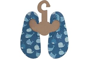 Slipstop Chaussures de plage Sharks pour enfants - Bleu foncé avec requins - Différentes tailles