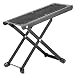 Produktbild Ammoon® Holz faltbar Gitarren-Hocker Rest Fuß Pedal 3-Stufen höhenverstellbar Material Holz Buche Metallic