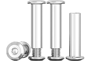 Drenky Viti Di Collegamento M6 Dado A Manicotto In Acciaio Inox A2 V2A M6x25mm Viti A Manicotto 10 Pezzi (10 x Viti Per Mobili, 10 x Dado A Manicotto) Per Mobili, Armadi, Tavole Di Legno