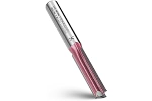 WOBLLMX 3 Klingen Nutfräser 8mm Schaft,Ø8mm Arbeitslänge 30mm Professional Hartmetall Bestückt Nutfräser Standard für Holz Dichteplatte Zubehör Handfräse(Gesamtlänge:66mm)