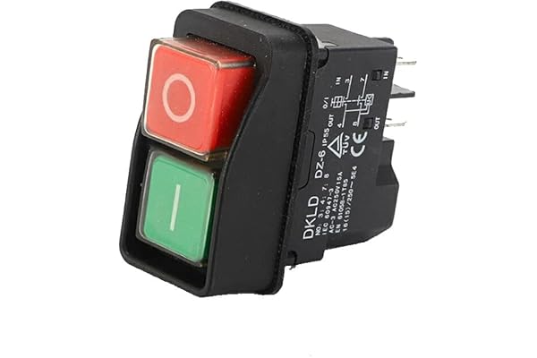 kawehiop Tryckknapp DKLD DZ6 KJD17 elektromagnetisk brytare stabil prestanda små robusta säkerhetsbrytare Arbeta hemifrån, DKLD/DZ-6 fyrbenta