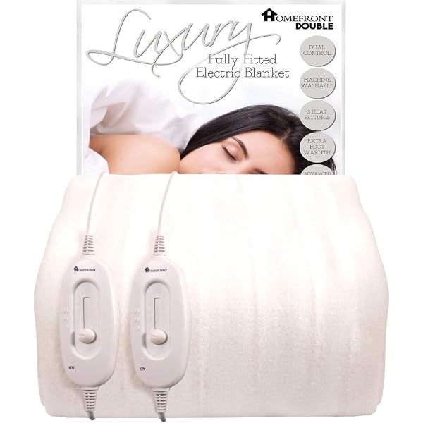 Zanussi Electric Blanket, Heated Double Fitted Underblanket, 9 Heat  Settings, Low Energy u0026 Energy Efficient, Machine Washable, Overheat  Protection, 135 X 190 cm, 60W, White ZEDB7002, 2 Year Guarantee :  Amazon.co.uk: Home u0026 Kitchen