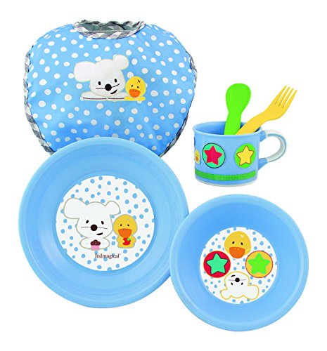 Preisvergleich Produktbild itsImagical 87200 - Baby meal set, Kindergeschirr, blau