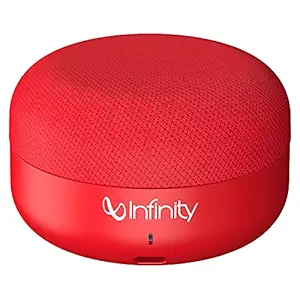 Infinity by Harman CLUBZ Mini Deep Bass Dual EQ Bluetooth 5.0 Wireless Portable Speaker (Red)