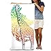 Produktbild Xunulyn 100% Polyester Velvet Absorbent Bath Towel 31 X 51 inches Giraffe Abstract Background Image Additional Format Made coreldraw Settings Tools Management