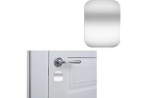 YAZANY Key Hole Cover Plate, 2Pcs Repair Escutcheon Door Lock Cover Door Plate, Blank Self Adhesive Fix Satin Stainless Steel 35 * 45mm