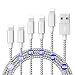 Produktbild iPhone Ladekabel MFi zertifiziertes Lightning Kabel 6er Pack (3FT 6FT 10FT) x 2 USB Kabel mit Schnellladung Hochgeschwindigkeits Ladekabel Kompatibel mit dem iPhone X 8 8 Plus 7 7 Plus iPad