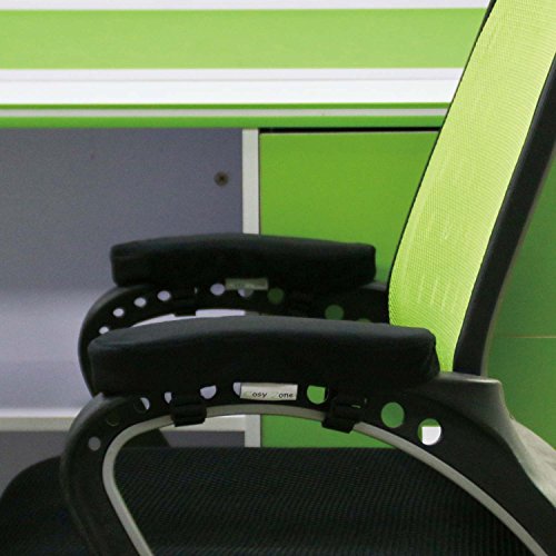 Cosy Zone Ellenbogen-Kissen – Ged?chtnis-Schaum-Armlehnen-Büro-Computer-Arm-Stuhl-Auflagen-Abdeckungen, Winkelstück-Schmerz-Entlastung (2 Stück-Satz), Standardgr??e 10 „* 3“ * 1 „(25.4×7.5×2.54cm)für Büro-Stuhl, WheelChair (Klein) - 8