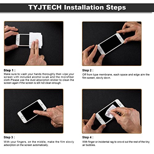 [2 Pack] iPhone 5/5S/5C/SE Screen Protector, TYJTECH 2.5D 9H Scratch Terminator Ultra-clear Premium Tempered Glass Screen Protector (4.0 inch) for iPhone 5S 5 5C SE